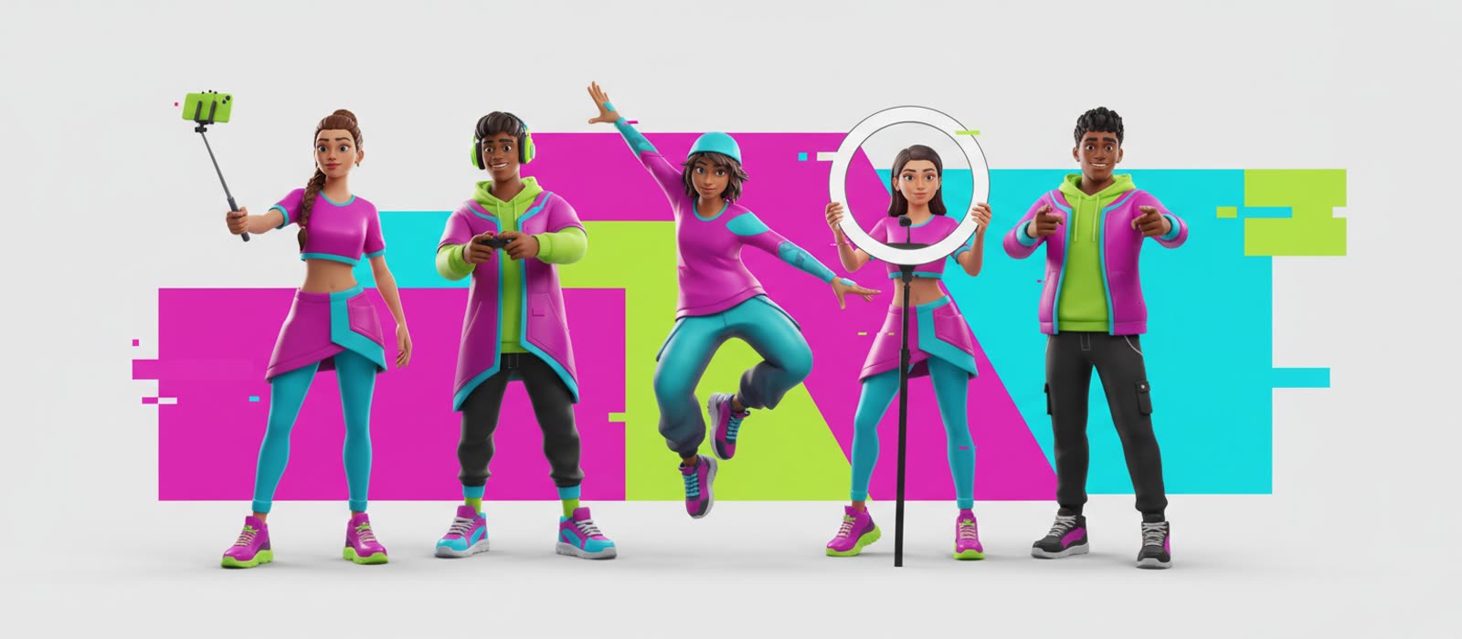 A squad of Clout Social creators